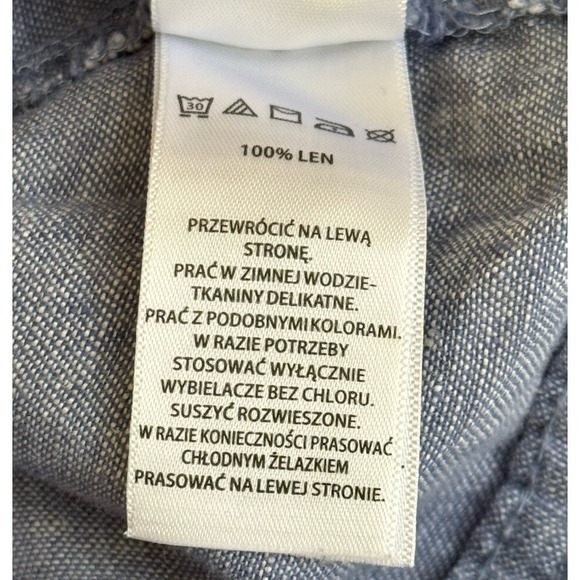 Jones New York 100%Linen Lightweight Jacket Blue Size 2X Costall - Picture 12 of 16